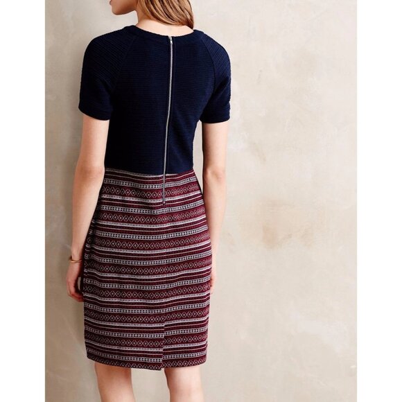 Anthropologie Double Time Dress by Greylin Sz Small Womens Mini Dress Short Sle - Picture 2 of 11